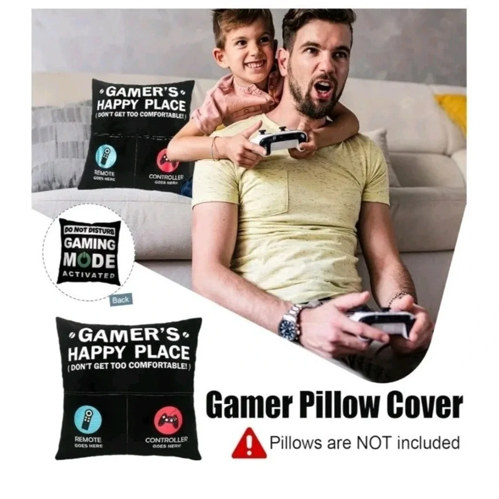 Gamer Gifts for Teenage Boys Men, Gaming Room Decoration, Gamer Pillow Cover ...